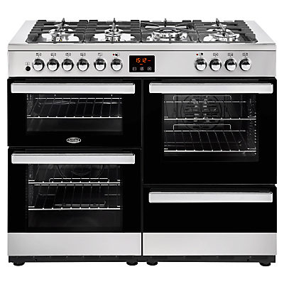 Belling Cookcentre 110DFT Dual Fuel Range Cooker Stainless Steel / Black